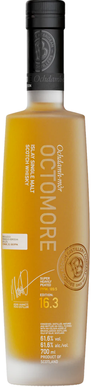 Bruichladdich Octomore 16.3 Cask Strength Single Malt Scotch Whisky 61.6% 700ml - Belford & Co