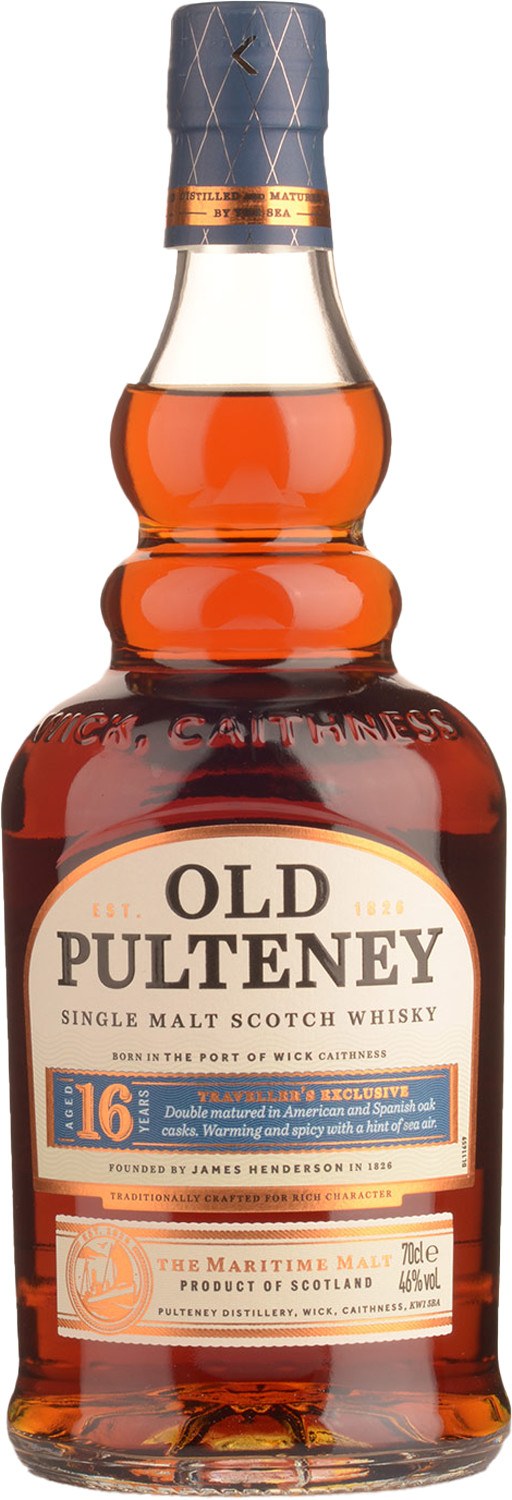 Old Pulteney 16 Year Old Single Malt Scotch Whisky 46% 700mL - Belford & Co