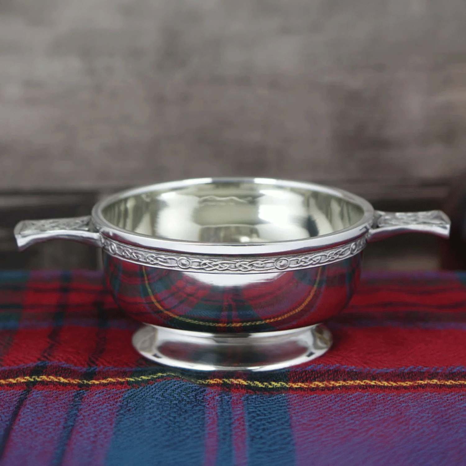 Scottish gifts 3.5" quaich bowl pewter