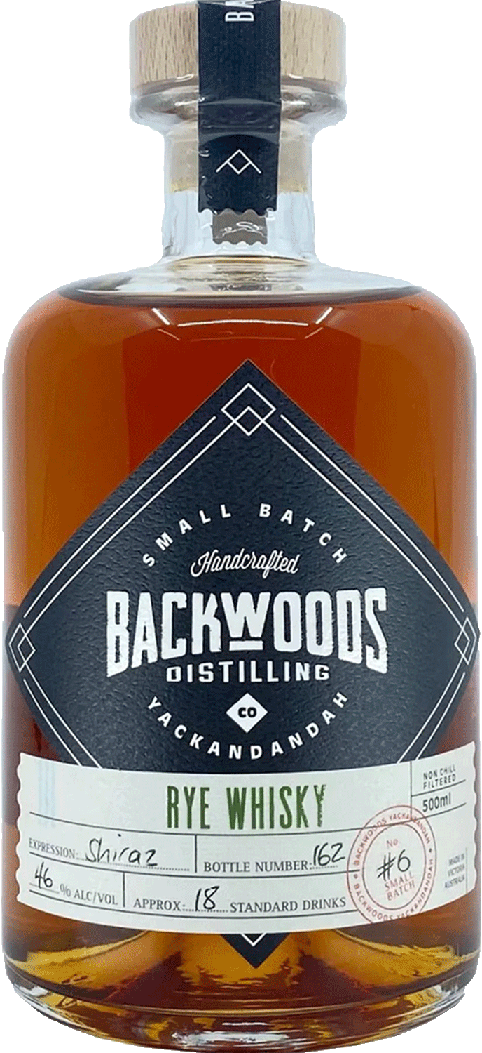 Backwoods Distilling Co. Rye Whisky Shiraz Batch #6 46% - Belford & Co