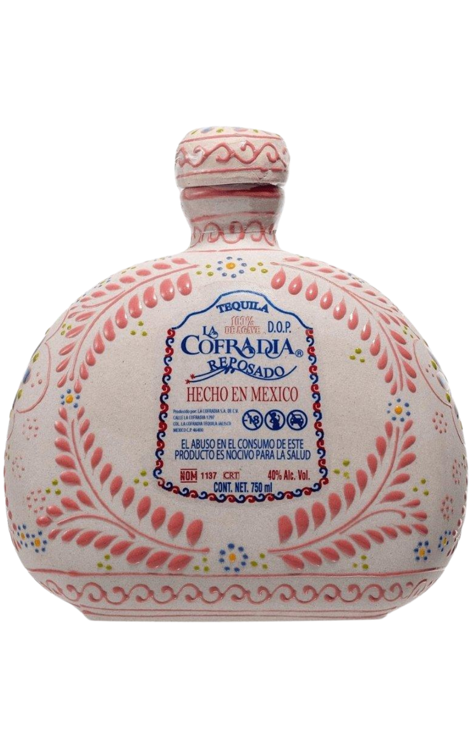 La Cofradia Talavera 'Rosa' Reposado Tequila 40% 750ml - Belford & Co