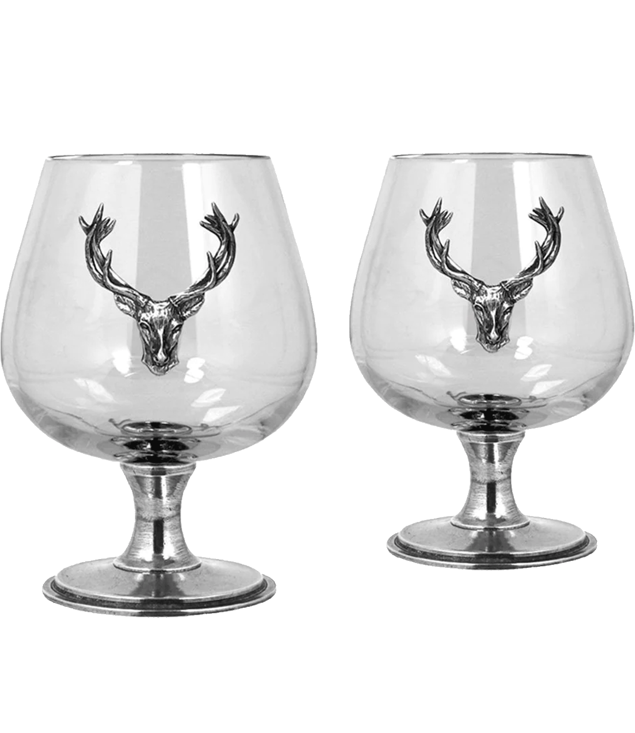 Stag collection stag double brandy glass
