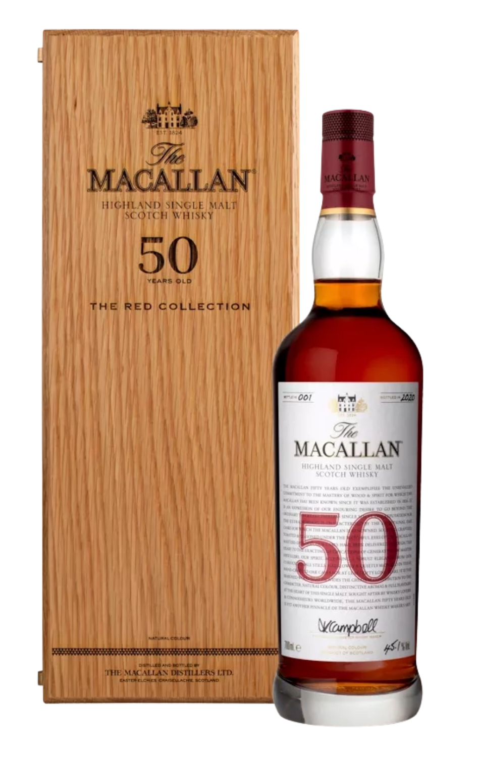 The Macallan Red Collection 50 Year Old Single Malt Scotch Whisky