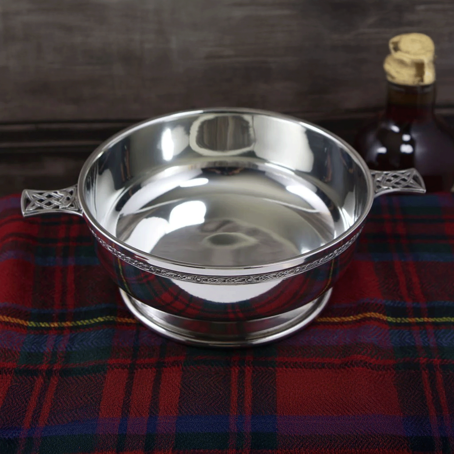 Scottish gifts 6.5" quaich bowl pewter