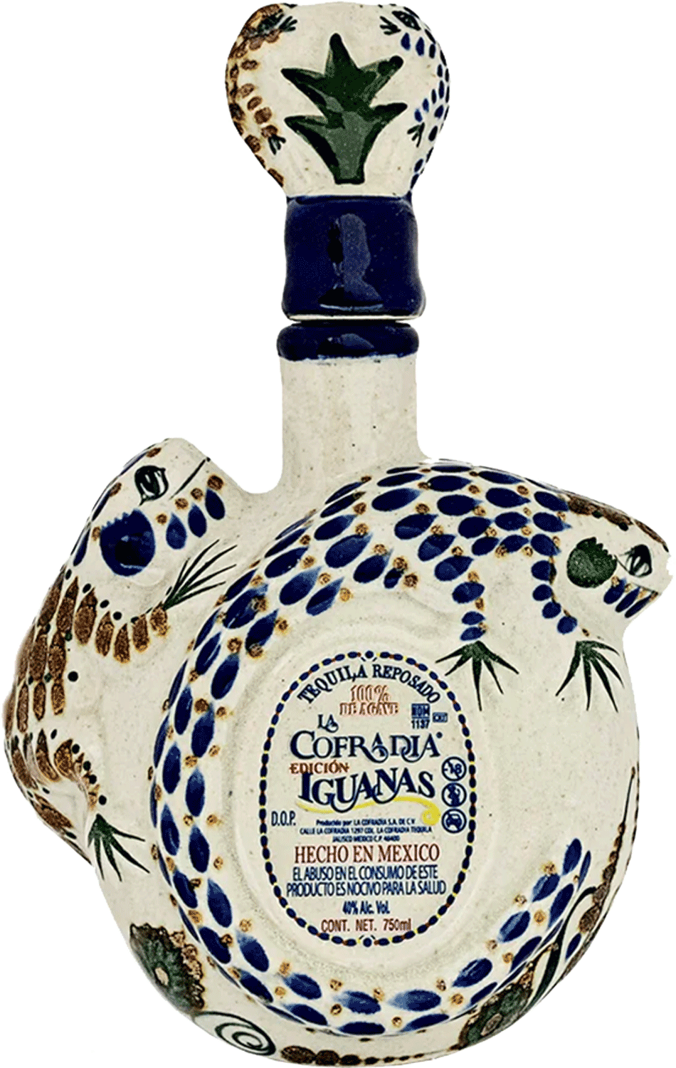 La Cofradia 'Iguanas' Reposado Tequila 40% 750ml - Belford & Co