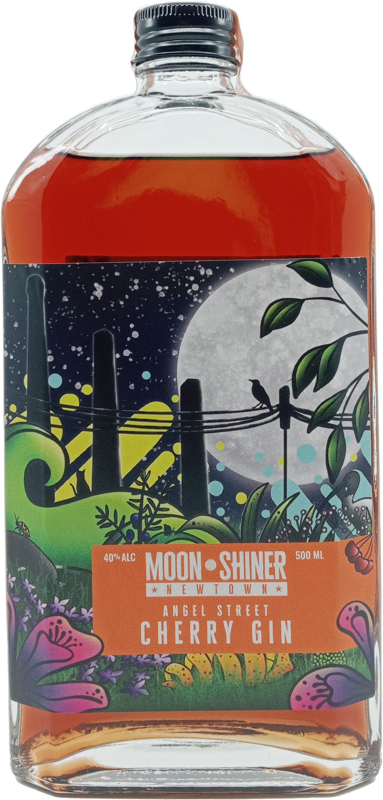 Moonshiner Angel Street Cherry Gin 500ml - Belford & Co