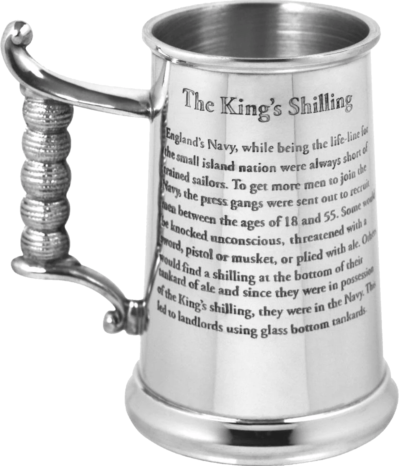 Tankards 1pt worcester rope handle tankard pewter