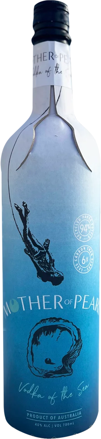 Mother of Pearl Vodka Of The Sea Paper Bottle 40% 700mL - Belford & Co