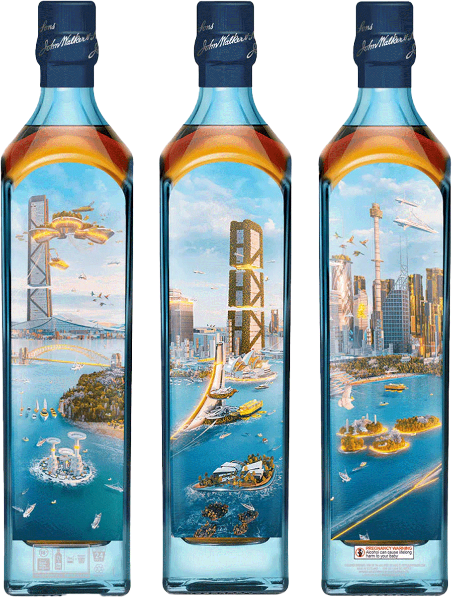 Johnnie Walker Blue Cities of the Future Sydney 2220 Whisky 40% 750mL