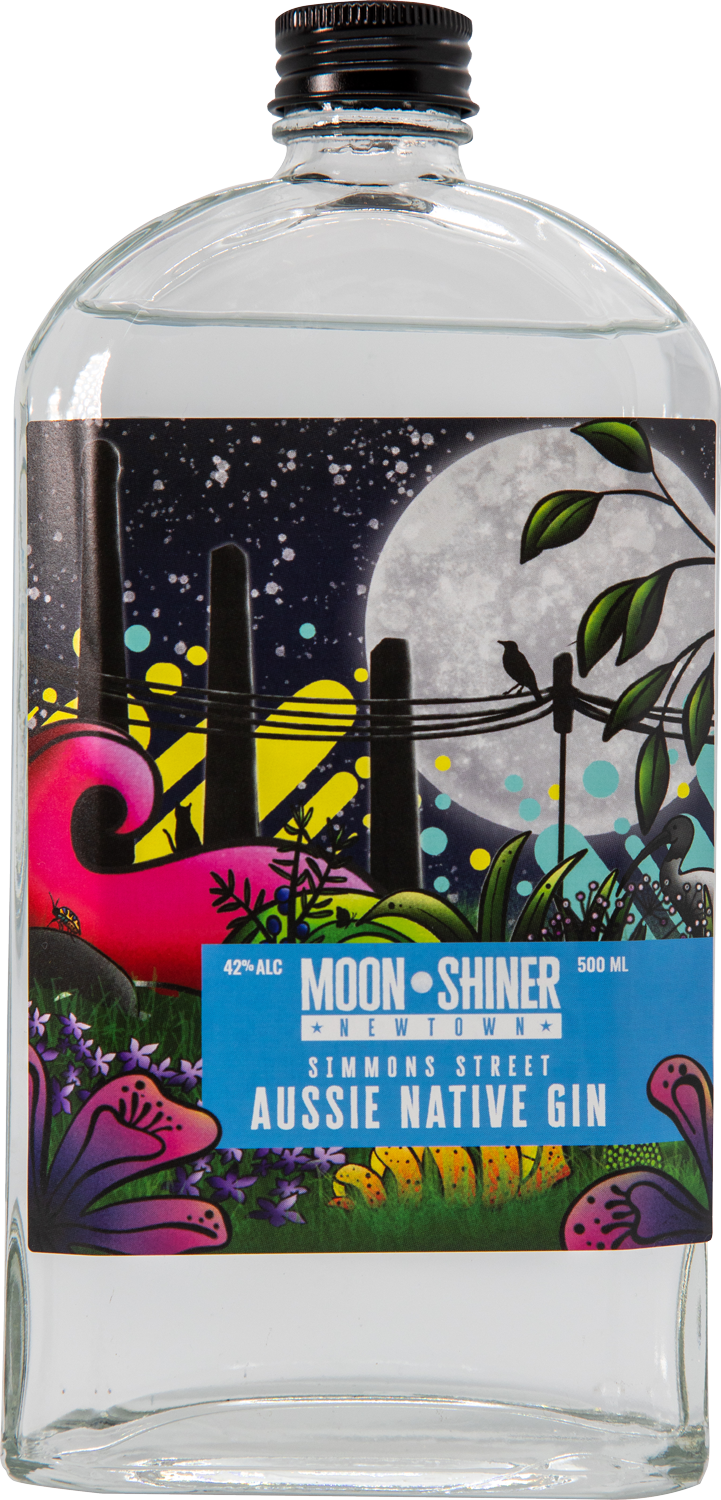 Moonshiner Simmons Street Aussie Native Gin 42% 500ml - Belford & Co