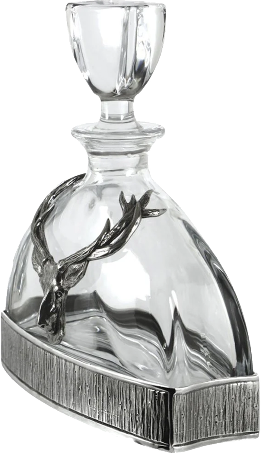 Stag collection 570ml majestic stag pewter decanter